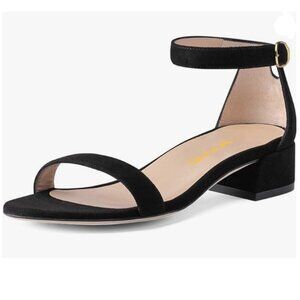 XYD Black Ankle Strap Sandals